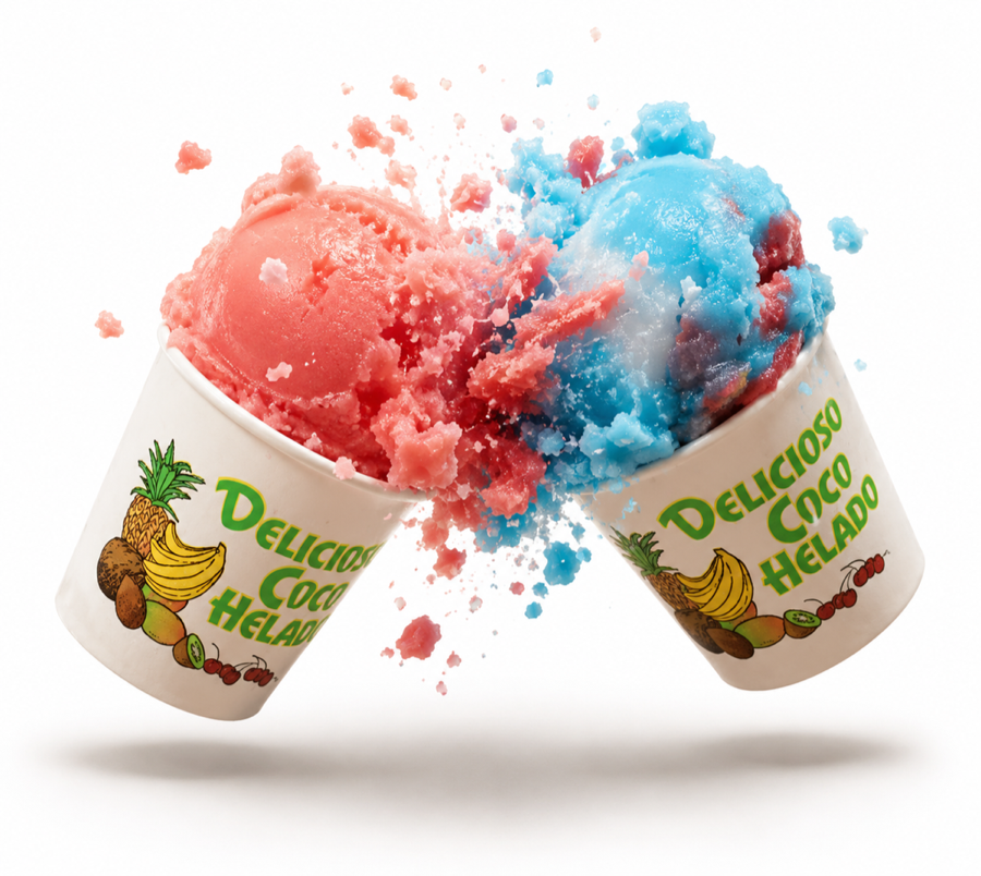 Delicioso Coco Helado cups